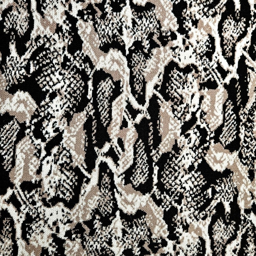 Cache Black & Taupe Snake Look Print Double Back … - image 6